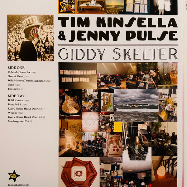 Tim Kinsella & Jenny Pulse - Giddy Skelter - New LP Record 2023 Kill Rock Stars Yellow Vinyl - Chicago Art Rock / Experimental / Avantgarde - Shuga Records