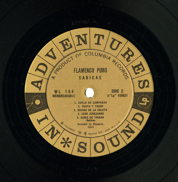 Sabicas - Flamenco Puro - Mint- LP Record 1959 Columbia USA Adventures In Sound Vinyl - Latin / Flamenco - Shuga Records