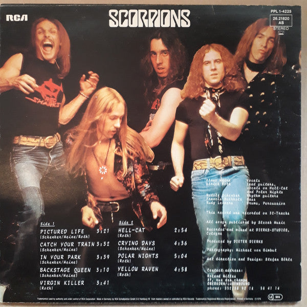 Scorpions - Virgin Killer - Mint- LP Record 1976 RCA Germany vinyl & OG Banned Cover RARE - Rock / Hard Rock - Shuga Records