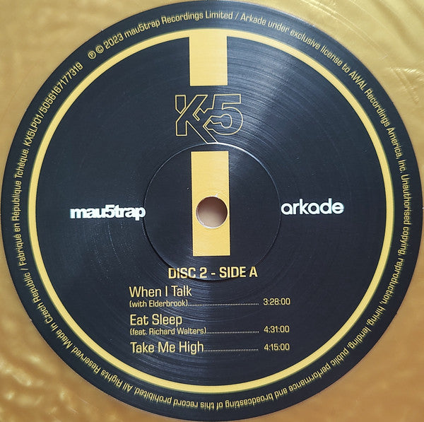 Kx5 (Deadmau5 & Kaskade) - Kx5 - New 2 LP Record 2023 Mau5trap Gold Vinyl - Progressive House - Shuga Records
