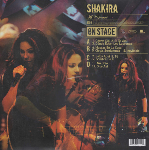 Shakira - MTV Unplugged (2000) - New 2 LP Record 2023 Epic Legacy Vinyl - Pop Rock / Latin - Shuga Records