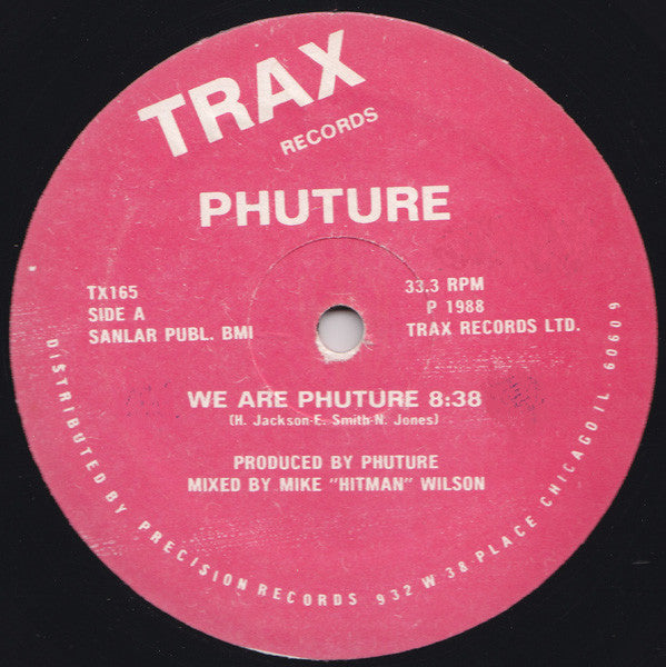 Phuture - We Are Phuture - VG- (low grade) 12" Single Record 1988 Trax USA Original RARE Vinyl - Chicago House / Acid House - Shuga Records