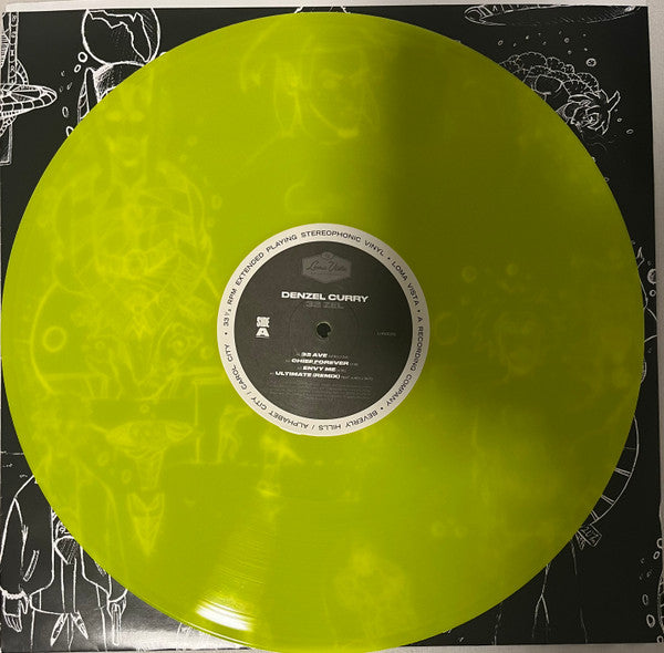 Denzel Curry - 32 Zel - Mint- LP Record EP 2017 Loma Vista Neon Yellow Vinyl - Hardcore Hip-Hop - Shuga Records