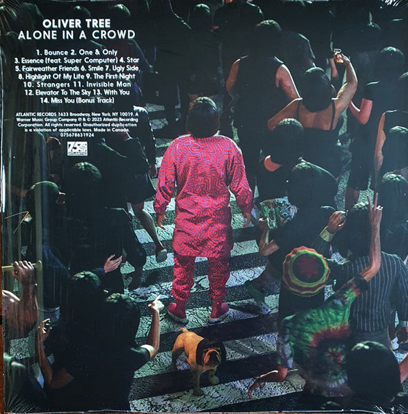 Oliver Tree - Alone In A Crowd - Mint- LP Record 2023 Atlantic Red, Black, & Blue Colored Vinyl - Pop / Hip Hop / Dance-pop