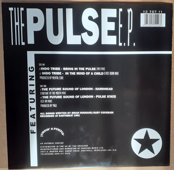 Future Sound Of London / Smart Systems / Indo Tribe – Pulse (1991) - New EP Record 2024 Jumpin' & Pumpin Vinyl - Techno - Shuga Records
