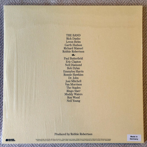 The Band ‎– The Last Waltz (1978) - New 3 LP Record 2023 Warner Rhino USA 180 gram Vinyl & Booklet - Classic Rock / Folk Rock