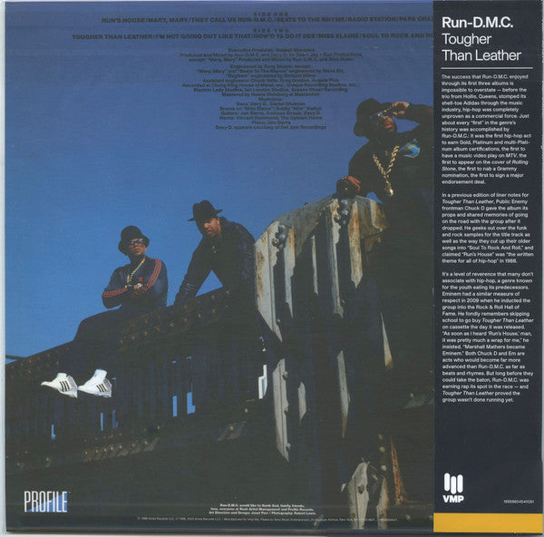 Run-DMC - Tougher Than Leather (1988) - New LP Record 20223 Profile Vinyl Me Please 180 gram Black & White Stripe Vinyl - Hip Hop - Shuga Records