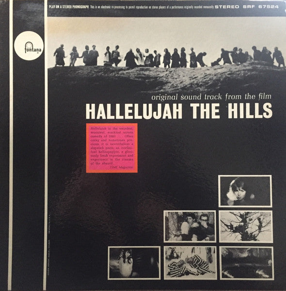 Meyer Kupferman – Original Sound Track From The Film Hallelujah The Hills (1966) - VG+ LP Record 1966 Fontana USA Vinyl - Soundtrack - Shuga Records