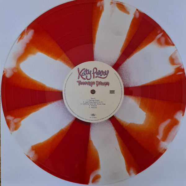 Katy Perry - Teenage Dream (2010) - Mint- 2 LP Record 2023 Capitol Teenager Edition Peppermint Red / White Pinwheel Vinyl & Poster - Pop / Synth-pop / Dance-pop - Shuga Records