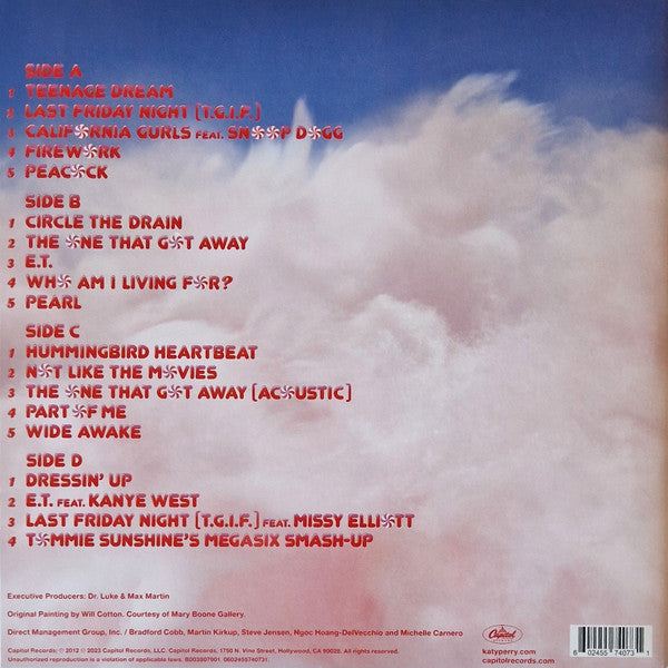 Katy Perry - Teenage Dream (2010) - Mint- 2 LP Record 2023 Capitol Teenager Edition Peppermint Red / White Pinwheel Vinyl & Poster - Pop / Synth-pop / Dance-pop - Shuga Records