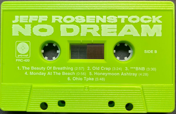 Jeff Rosenstock - No Dream - New Cassette 2020 Polyvinyl Neon Green Tape - Rock / Punk - Shuga Records