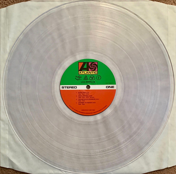 Led Zeppelin - Untitled IV (1971) - Mint- LP Record 2023 Atlantic Crystal Clear 180 gram Vinyl - Classic Rock / Hard Rock / Blues Rock - Shuga Records