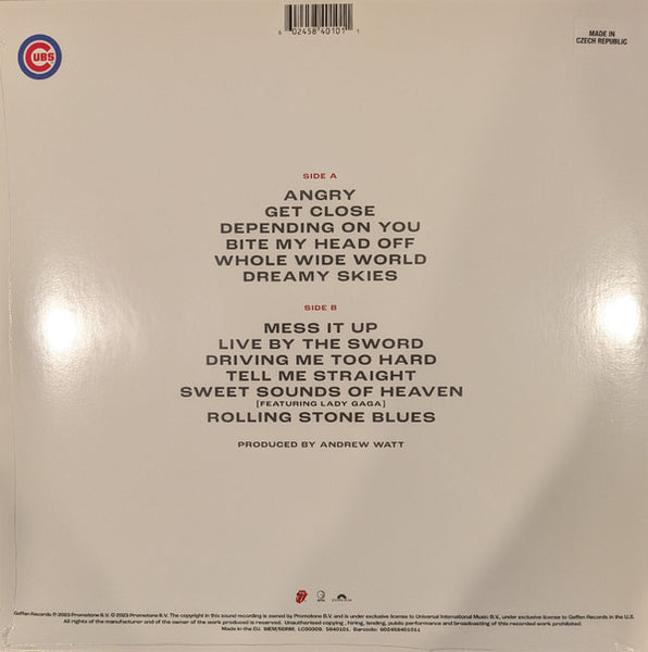 The Rolling Stones - Hackney Diamonds - New LP Record 2023 Geffen Chicago Cubs Edition White Vinyl - Pop Rock / Rock & Roll - Shuga Records