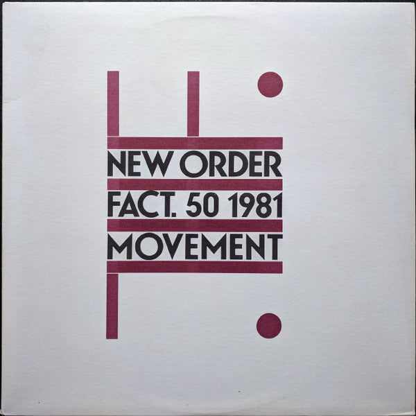 New Order - Movement - VG+ LP Record 1981 Factory USA Vinyl - Rock / New Wave - Shuga Records