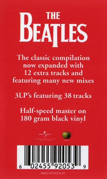 The Beatles - 1962-1966 (1973) - New 3 LP Record 2023 Apple Germany Black 180 gram Vinyl - Pop Rock / Rock & Roll / Beat - Shuga Records