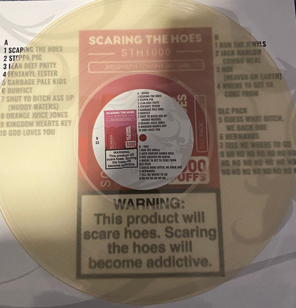 JPEGMAFIA & Danny Brown - Scaring The Hoes - New LP Record 2024 Unofficial White Translucent Vinyl - Hardcore Hip-Hop / Trap / Jazzy Hip-Hop - Shuga Records