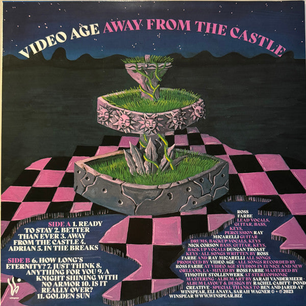 Video Age - Away From The Castle - Mint- LP Record 2023 Winspear Black Vinyl Promo - Indie Rock / Synth Pop - Shuga Records
