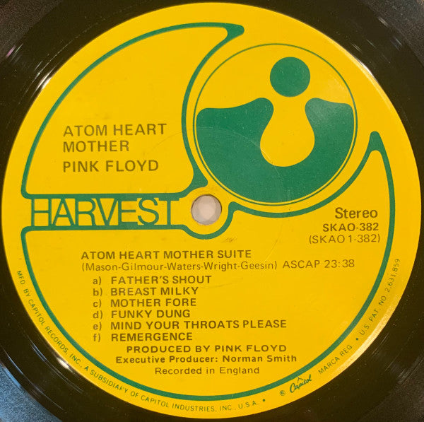 Pink Floyd – Atom Heart Mother (1970) - VG+ LP Record 1971 Harvest USA Vinyl - Psychedelic Rock / Prog Rock - Shuga Records