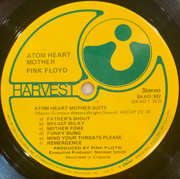 Pink Floyd – Atom Heart Mother (1970) - VG+ LP Record 1971 Harvest USA Vinyl - Psychedelic Rock / Prog Rock