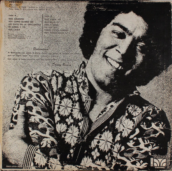 Danny Rivera - Danny Rivera - Mint- LP Record 1972 Velvet USA Vinyl - Latin / Soul / Funk - Shuga Records