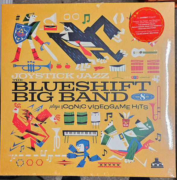 The Blueshift Big Band - Joystick Jazz: The Blueshift Big Band Plays Iconic Video Game Hits - Mint- LP Record 2023 Video Game Music Iam8bit Black Vinyl - Jazz / Video Game Music - Shuga Records