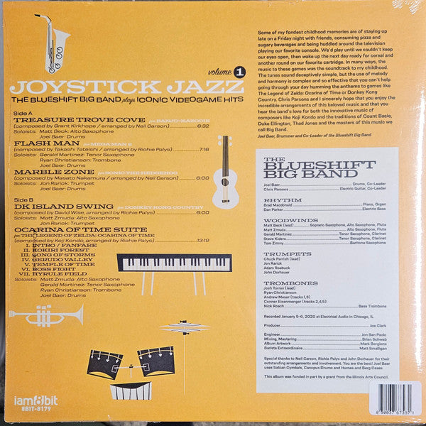 The Blueshift Big Band - Joystick Jazz: The Blueshift Big Band Plays Iconic Video Game Hits - Mint- LP Record 2023 Video Game Music Iam8bit Black Vinyl - Jazz / Video Game Music - Shuga Records