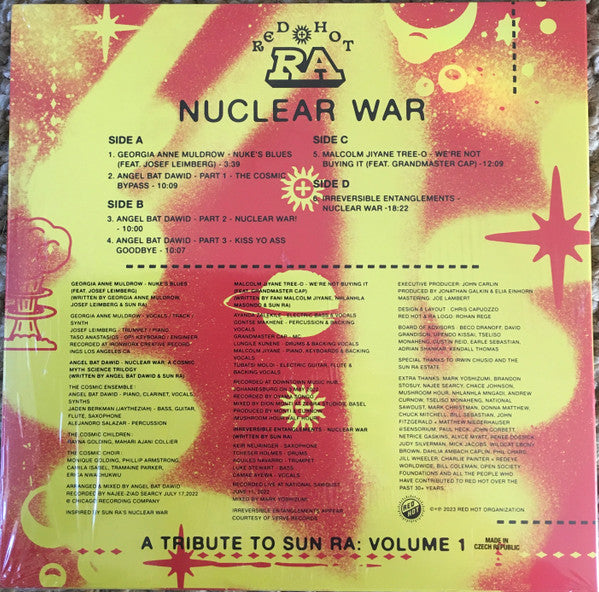 Various – Red Hot + Ra: Nuclear War (A Tribute To Sun Ra: Volume 1) - New 2 LP Record Store Day Black Friday 2023 Red Hot Organization RSD Vinyl & Download - Jazz / Avant-garde - Shuga Records
