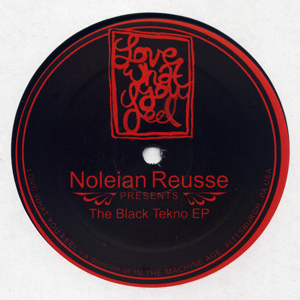 Noleian Reusse – Black Tekno EP - New 12" Single Record 2010 Love What You Feel USA Vinyl - Chicago House / Techno / Acid - Shuga Records