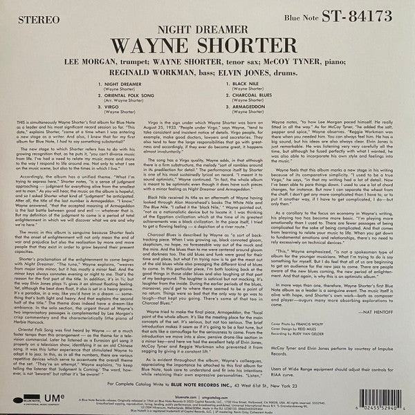 Wayne Shorter - Night Dreamer (1964) - New LP Record 2023 Blue Note 180 gram Vinyl - Jazz / Hard Bop - Shuga Records