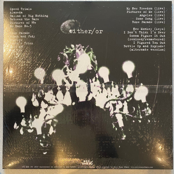 Elliott Smith - Either / Or (Expanded Edition)(1997) - New 2 LP Record 2023 Kill Rock Stars Black Vinyl - Indie Rock - Shuga Records