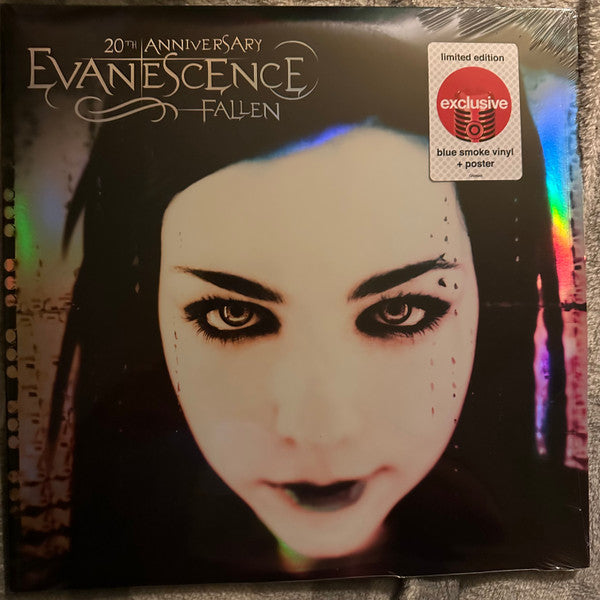 Evanescence - Fallen (2003) - New 2 LP Record 2023 Craft Target Exclusive Blue Smoke Vinyl, Foli Cover & Poster - Rock / Nu Metal - Shuga Records