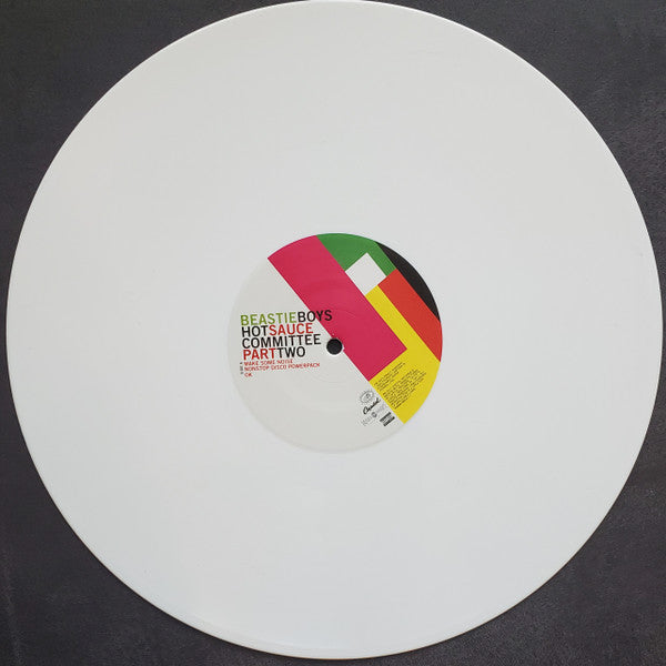 Beastie Boys - Hot Sauce Committee Part Two (2011) - VG+ 2 LP Record 2017 Capitol White 180 gram Vinyl & Iron-on - Hip Hop