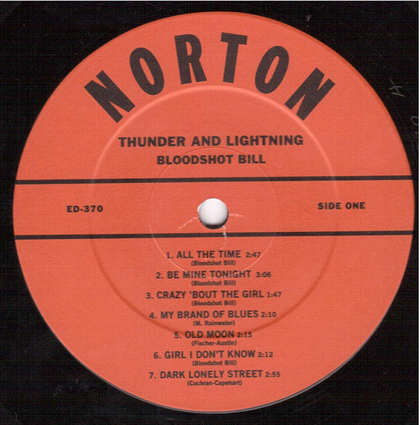 Bloodshot Bill - Thunder And Lightning - Mint- LP Record 2011 Norton USA Vinyl - Rockabilly