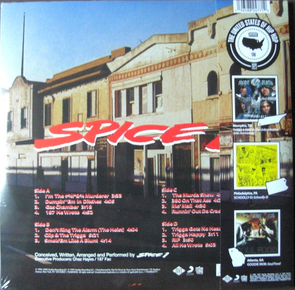 Spice 1 – 187 He Wrote (1993) - New 2 LP Record Store Day Black Friday 2023 Sony Get On Down RSD Red Vinyl - Hip Hop - Shuga Records
