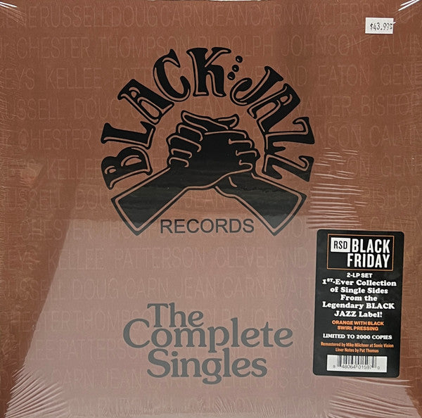 Various - Black Jazz Records: The Complete Singles - New 2 LP Record Store Day Black Friday 2023 Real Gone RSD Orange With Black Swirl Vinyl - Jazz - Shuga Records