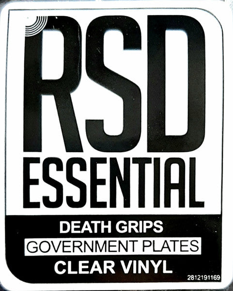 Death Grips - Government Plates (2013) - Mint- LP Record Store Day 2023 Third Worlds RSD Essential Clear Vinyl - Hardcore Hip-Hop / Experimental - Shuga Records
