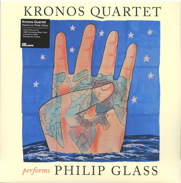 Kronos Quartet - Kronos Quartet Performs Philip Glass (1995) - New 2 LP Record 2023 Nonesuch Vinyl Me, Please Blue Vinyl & Numbered - Classical - Shuga Records