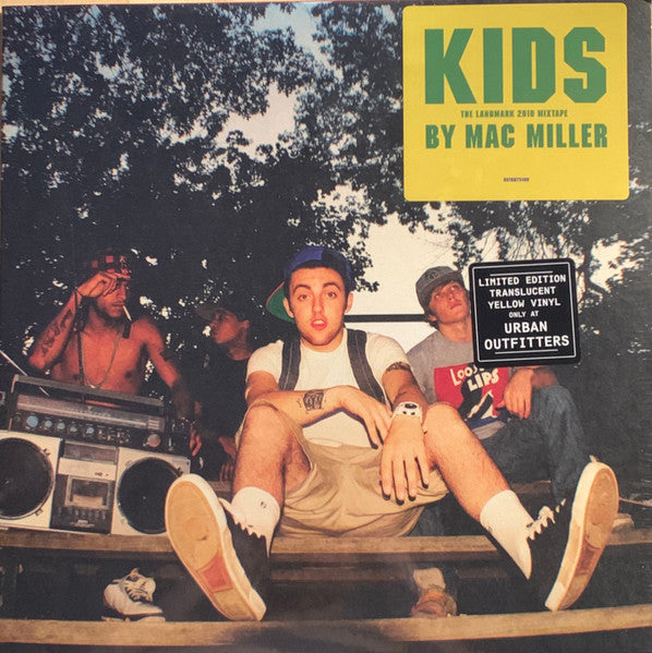 Mac Miller - K.I.D.S. (Kickin Incredibly Dope Shit)(2010) - New 2 LP Record 2023 Urban Outfitters Rostrum Yellow Translucent Vinyl & Hype Stickers - Hip Hop - Shuga Records