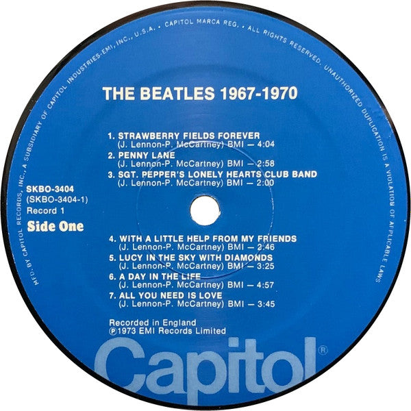 The Beatles - 1967-1970 (1973) - VG+ 2 LP Record 1976 Capitol USA Vinyl - Pop Rock / Psychedelic Rock - Shuga Records