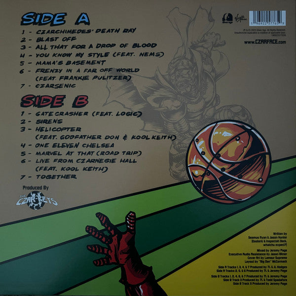 Czarface – Czartificial Intelligence (Stole The Ball Edition) - New LP Record Store Day Black Friday 2023 Silver Age RSD Orange Vinyl - Hip Hop - Shuga Records
