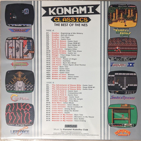 Konami Kukeiha Club - Konami Classics: The Best Of The NES - New LP Record Store Day 2023 Spacelab9 RSD Hot Pink Vinyl & Insert - Video Game Music / Chiptune - Shuga Records