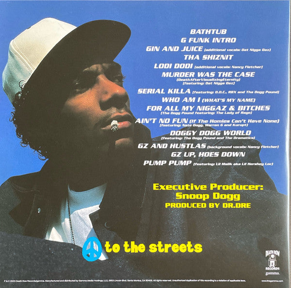 Snoop Doggy Dogg - Doggystyle (1993) - New 2 LP Record 2023 Death Row USA Clear w/ Cloudy Blue Vinyl & Gold Foil Cover - Hip Hop / Gangsta / G-Funk - Shuga Records