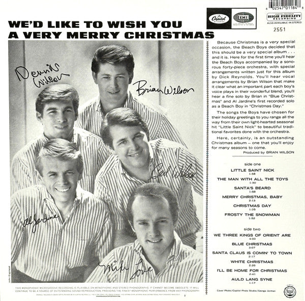 The Beach Boys – The Beach Boys' Christmas Album (1964) - New LP Record Store Day Black Friday 2023 Capitol RSD Green Vinyl & Numbered - Pop Rock / Holiday / Surf - Shuga Records