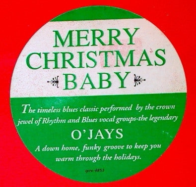 The O'Jays – The Christmas Song - Mint- 12" Single Record 1991 EMI USA Promo Red Vinyl - Holiday / Soul / R&B