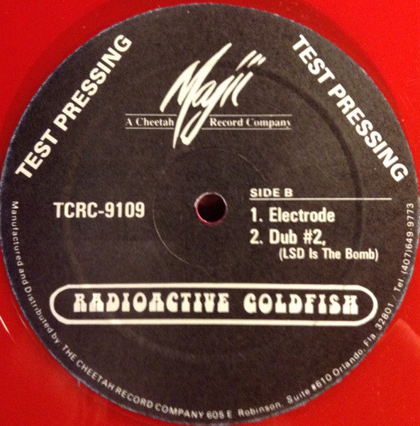 Radioactive Goldfish - L.S.D. Is The Bomb - Majii Cheetah USA Test Pressing Red Vinyl - Acid / Techno - Shuga Records