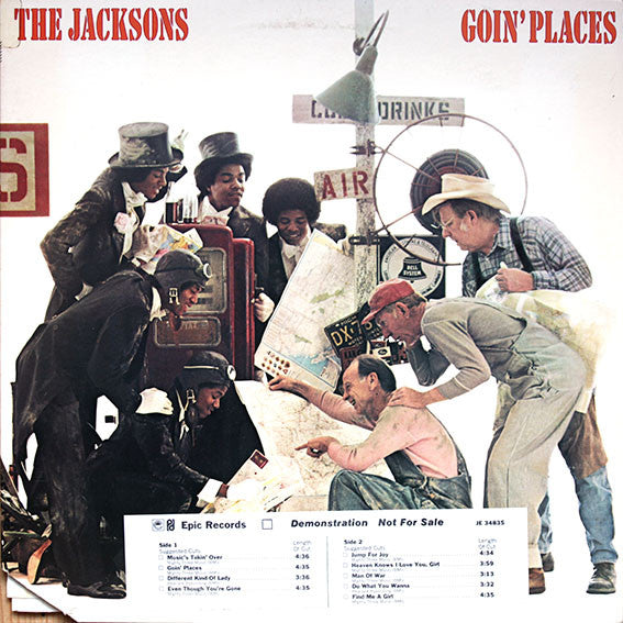 The Jacksons - Goin' Places - VG+ LP Record 1977 Epic USA Original White Label Promo Vinyl - Soul / Disco / Funk - Shuga Records