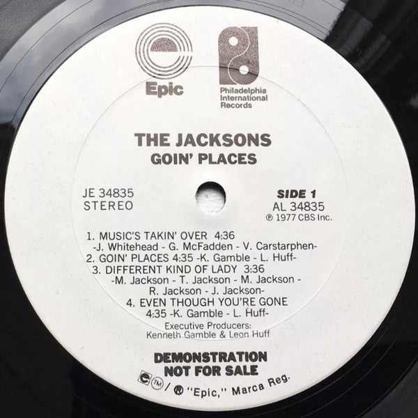 The Jacksons - Goin' Places - VG+ LP Record 1977 Epic USA Original White Label Promo Vinyl - Soul / Disco / Funk - Shuga Records