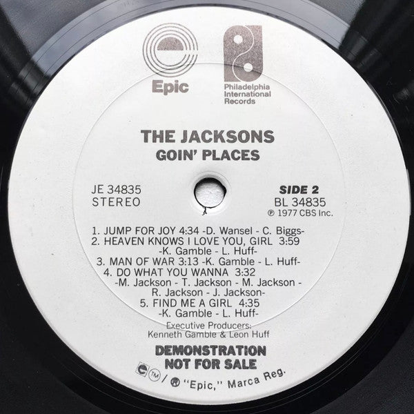The Jacksons - Goin' Places - VG+ LP Record 1977 Epic USA Original White Label Promo Vinyl - Soul / Disco / Funk - Shuga Records