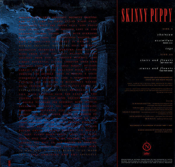 Skinny Puppy - Chainsaw - Mint- (VG+ cover) EP Record 1987 Nettwerk Canada RARE Vinyl - Industrial / Electronic
