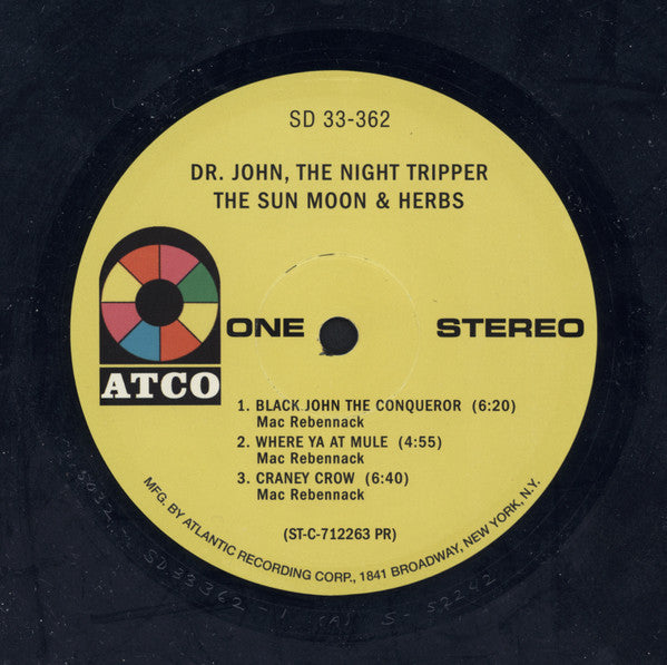 Dr. John, The Night Tripper - The Sun, Moon & Herbs (1971) - Mint- LP Record 2003 ATCO USA 180 gram Vinyl - Funk / Bayou Funk / Psychedelic - Shuga Records